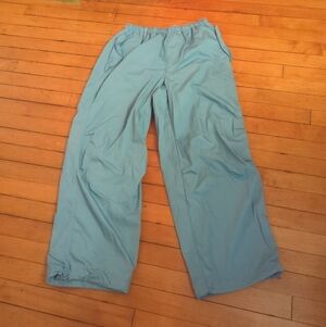 Urban Outfitters BDG Blue Baggy Parachute Cargo Gorpcore Pull On Pants S Petite